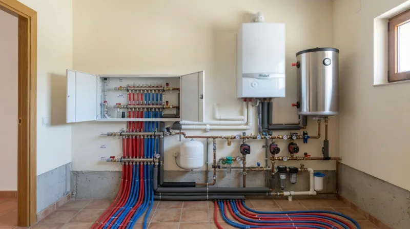 Suelo radiante en una vivienda unifamiliar con zonas a diferente temperatura